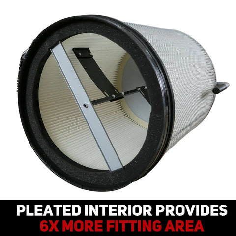 2 Micron Dust Filter Canister Kit For DC1100 Dust Collector, Easy Clean Handle, High Efficiency Filtration pleated design