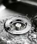 Three In One Kitchen Sink Drain Strainer Stopper Basket With Odor Filter And Anti Clog Tech For US Standard Three And A Half Inch Drain