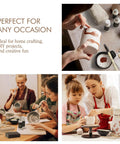Air Dry Clay Kit For Adults With Complete Tool Set For Home Pottery Craft, Easy For Beginners To Pros, Ideal Date Night And Family Activity Gift