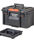 TradeStack 21 Inch Waterproof Tool Box With Lockable Stackable Design For Indoor Outdoor Use IP65 Dust And Water Resistant Storage