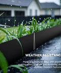 Landscape Edging Stakes Set, 13 Piece, 8 Inch Corrugated Metal Garden Stakes with rain resistance on galvanized steel border