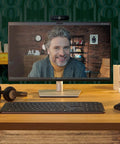 Pro Level 4K Ultra HD Webcam Featuring Swift Auto Focus And Snappy 5X Digital Zoom For Crystal Clear Streams in a home office setup.