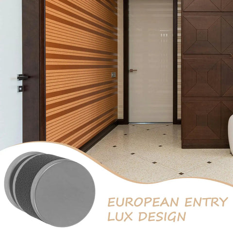 European Style Beefy Ball Deadbolt Lock Single Cylinder Key Entry For Bedroom And Study Door Heavy Duty Badass Security Hardware with chic finish on a modern entryway.