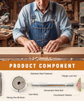 8 Piece Countertop Connector Bolts Kit With Hex Wrench For Fast, Easy Countertop Installations And DIY Friendly Furniture Assembly Includes All Necessary Fasteners, Spare Parts, And Tools For Quick Repairs And Projects. Stainless steel countertop fastener parts