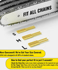 Close-up of 6 titanium-coated diamond bits for Handheld Electric Chainsaw Sharpener Kit With 6 Titanium Coated Diamond Bits For On The Bar Sharpening, No Chain Removal Needed, Quick Easy And No Fuss Chainsaw Sharpening Tool For All Chain Sizes.