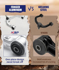 Comparison between Built Tough Forged Aluminum Upper Control Arm For Ford F150 2004 To 2020 and welding steel arm.