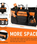 207 Piece Portable Home Repair Tool Kit For DIY Enthusiasts And Handymen With A 13 Inch Wide Mouth Storage Tool Bag