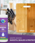 Food Grade Mineral Oil For Cutting Boards And Wood Surfaces Restore And Protect Cutting Boards Butcher Blocks Countertops And Steel