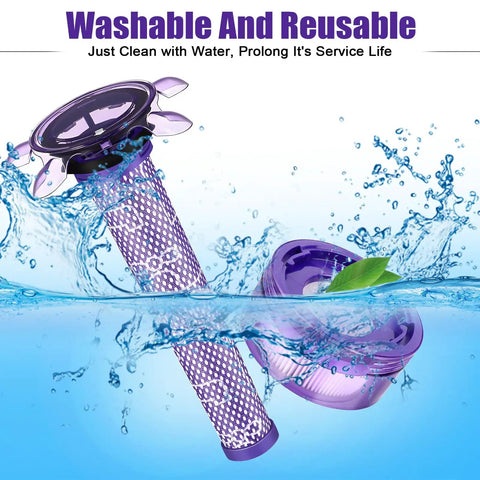 Upgraded V8 Vacuum Filter Compatible With V8 V7 New Version SV25 SV37 And Cordless Mattress Vacuum Cleaners submerged in water