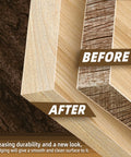 Pro Level Maple Edge Banding Roll showing before and after application on wood edges, highlighting improved finish and durability.