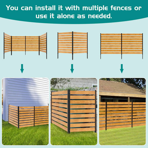 Hide Ugly AC Unit With This Outdoor Wood Privacy Fence Enclosure No Dig Privacy Screen 48 By 48 Inches installation options