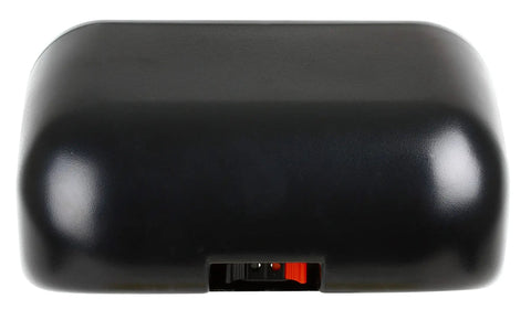 Back view of Beefy 3 Inch Enclosed Box Marine Grade Stereo Speakers Pair With 200 Watts Peak Power, black enclosure.