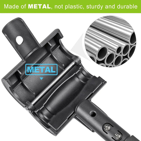 Turn Your Dumbbells Into A Barbell With This Adjustable EZ Curl Bar Adapter, metal construction, durable, for versatile home gym use