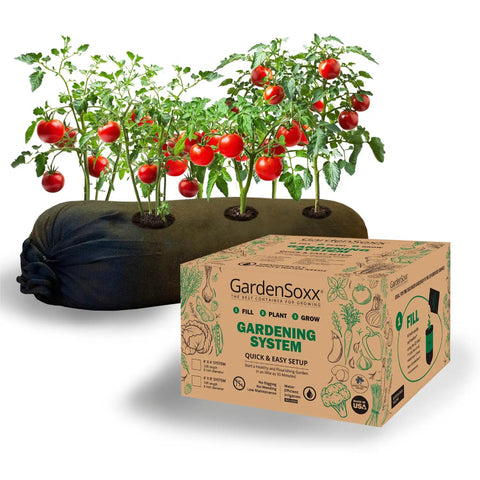 4x8 Ft Home Garden Kit With Drip Irrigation System, Flexible Fabric Planters for Urban Indoor and Outdoor Growing, product image