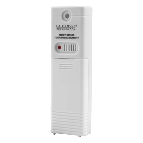Wireless Outdoor Temperature and Humidity Sensor With Wall Mount Weather Resistant Gauge 330 Feet Transmission Range Battery Powered