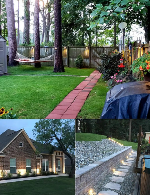 100 Pack Landscape Lighting Wire Connectors 12-16 Gauge Low Voltage Fastlock Connectors illuminate garden pathways and walls