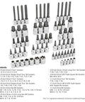 66-Piece Master Torx and Specialty Bit Socket Set with S2 Steel Bits and Chrome Vanadium Socket Bodies on display.