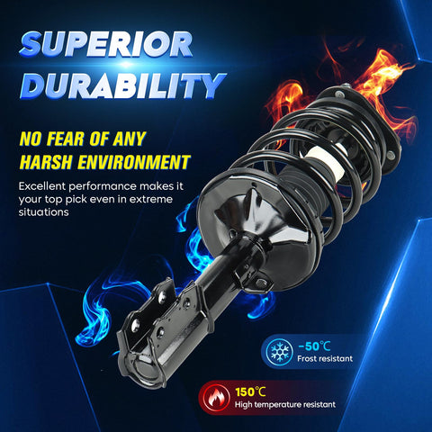 Toyota Corolla Front Strut Assembly With Coil Spring And Sway Bar Links Kit Replaces 172114 172115 Fits 2003 2008