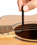 Using All In One Guitar Luthier Repair Kit With Ball End Truss Rod Wrenches And Precision Allen Wrenches on guitar soundhole