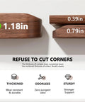 1.18 inch thick solid rubberwood edge comparison for Rock Solid Electric Standing Desk Crafted From Genuine Solid Rubberwood Desktop With Quick Motorized Height Adjustment For Comfortable Home Office Computer Workstation.