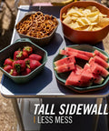 ComplEAT Outdoor Tableware Set For Camping And Hiking, showcasing bowls with snacks on outdoor table