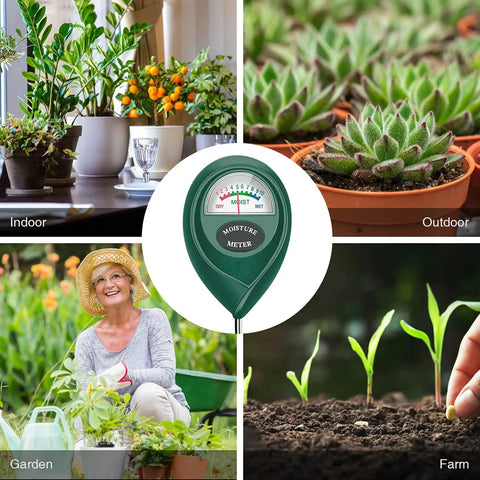 2 Pack Soil Moisture Meter Portable Garden Hygrometer No Battery Needed For Indoor Outdoor Use Root Friendly Probe For Plants
