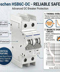 Tough As Nails 32A DC Miniature Circuit Breaker Rated Up To 600VDC with advanced thermal and magnetic protection features.