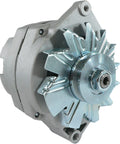 High Output 105 Amp 12 Volt External Fan Alternator Replacement For Chevrolet GMC Buick Oldsmobile Pontiac 1968 Through 1989 Three Wire System B Plus Terminal Ready Plug And Play