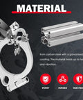 Heavy Duty Split Exhaust Flange Repair Kit Built For Grease Monkeys And Road Trippers Featuring Rock Solid Two And Two Point Five Inch Designs to show carbon steel material and galvanized coating.