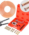 Go-To All-In-One 3/16 Brake Line Repair Kit With 25 Ft Copper Coated Tubing, Flare Tool, Tube Bender, Cutter And 20 Fittings
