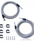 Ultimate Stainless Steel Fuel Line Kit Replaces Chevy And Gmc 819-846 Braided Hose Set For Quick Swap Fixing Rust Leaks And Ensuring Rock Solid Engine Performance Under Squeeze. braided fuel lines with clamps and fittings