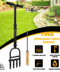 Manual Lawn Aerator With 4 Core Plugs And Hollow Tine Design For Compact Soils Heavy Duty Core Aerator Tool for lawns 36 inch length
