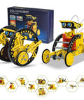 Solar Powered Robot Kit For Kids Ages 8 To 12 12 In 1 Hands On Build Your Own Robot With Solar Panel And Battery Power.