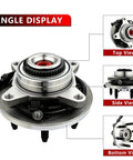 4WD Front Left Or Right Wheel Bearing And Hub Assembly Replacement Suspension Kit For Ford F150 2009 2010 Fits Front Wheel Hub Bearing 4x4 Models