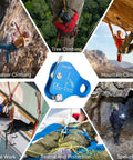 Climbing Ascender Fall Protection Belay Device And Rope Grab For Rock Climbing Mountaineering Arborist Tree Work Expedition