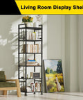 Six Wire Standing Storage Shelf For Bathroom And Laundry Room, Metal Shelving Unit Pantry Rack For Kitchen And More, Black Finish
