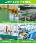 ESD rubber soldering mat, green anti-static ground mat for desk and bench in workplace, laboratory and production line.