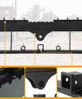 Heavy Duty 2500 Lbs Skid Steer Pallet Forks 42 Inch Frame Attachments with close-up details and metal frame for loaders