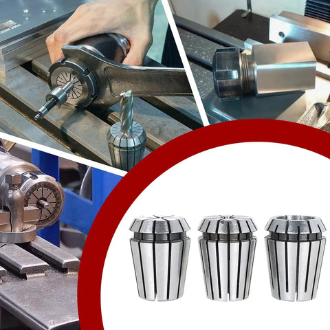 ER25 Spring Collet Set 12 Pcs For CNC Milling Lathe Tool Engraving Machine With One Eighth To Five Eighths Inch Grip Range 0.0006