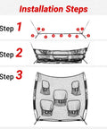 Installation steps for All In One 7x7 Football And Multi Sport Throwing Net With 5 Target Holes