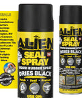 Front view of Liquid Sealant Spray For Instant Leak Fix On Pipes, Roofs, And More Dries Black Finish Quick Set Weatherproof Sealant Aerosol