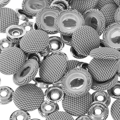 50 Piece Car Roof Headliner Repair Kit With Snap Rivets And Retainer Buckles Gray Flannelette Interior Ceiling Sagging Fix