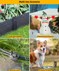 Heavy Duty Landscape Edging Stakes 20 Pack, 10 Inch 2mm Thick High Carbon Steel Anchoring Spikes for multi-use scenarios.