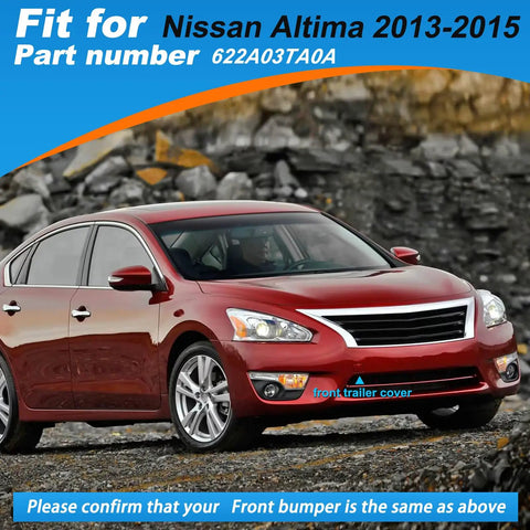 Nissan Altima Front Bumper Tow Hook Cover Right Side 2013 2014 2015 Unpainted Eye Cap Replacement 622A03TA0A car fitment