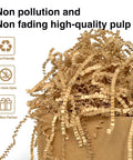 2Lb Crinkle Cut Paper Shred Filler For Gift Baskets And Packaging in Kraft Color, Eco-Friendly and Non-Fading Display