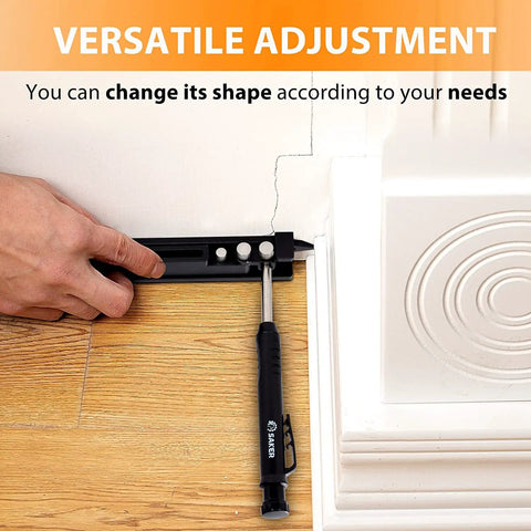 Multi-Function Scribing Tool For Woodworking And DIY Projects used to mark floor edges