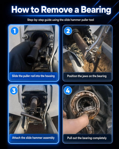 Step-by-step guide using Gimbal Bearing Puller And Installer DIY Kit For Alpha Alpha One MR Bravo OMC Cobra And Volvo Sterndrive Systems