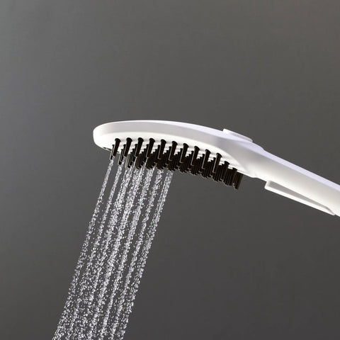 DogShower 150 3-Jet Handheld Dog Bath Bundle With Hose White 1.75 GPM easy grip spraying water at gentle angle