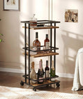Kicking Your Hosting Game Up A Notch Requires This Rolling Three Tier Bar Cart Featuring Smooth Casters And Smart Storage Shelves For Effortless Drinks Service Across Any Kitchen Or Living Area Making Organization A Breeze And Entertaining Totally.
