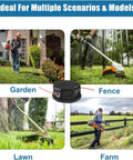 2 Pack String Trimmer Head For SRM Series Straight Shaft Trimmers Fits SRM 225 230 210 2100 PAS 210 shown in use for various tasks